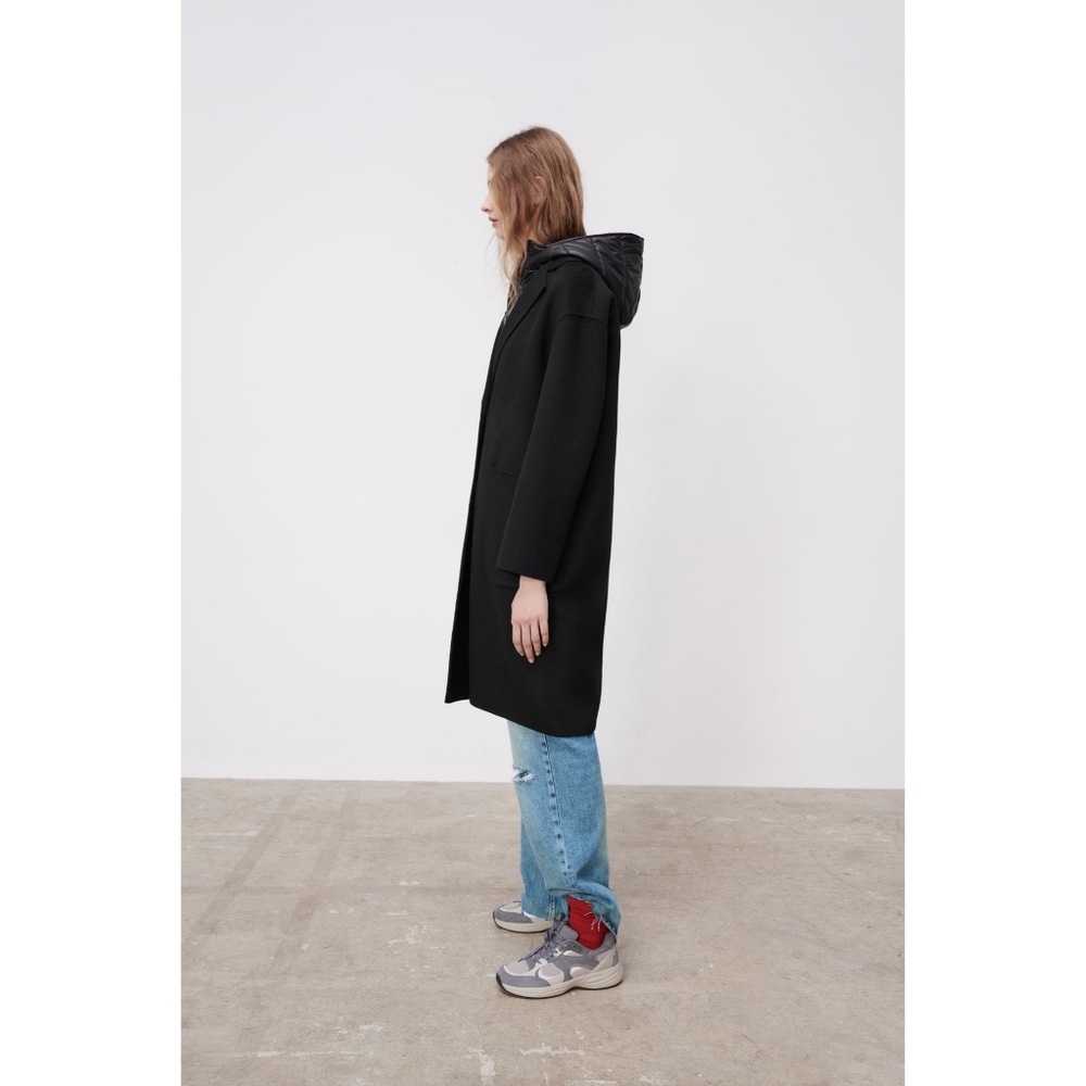 Zara 2 in 1 wool blend oversized coat and vest - Picture 6 of 15